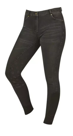 Dublin Shona Full Grip Silicone Print Denim Breeches