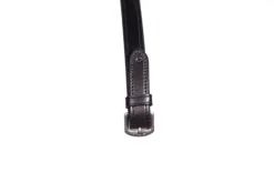 Henry James Small Pimple Hybrid Rubber Reins With Leather Stoppers