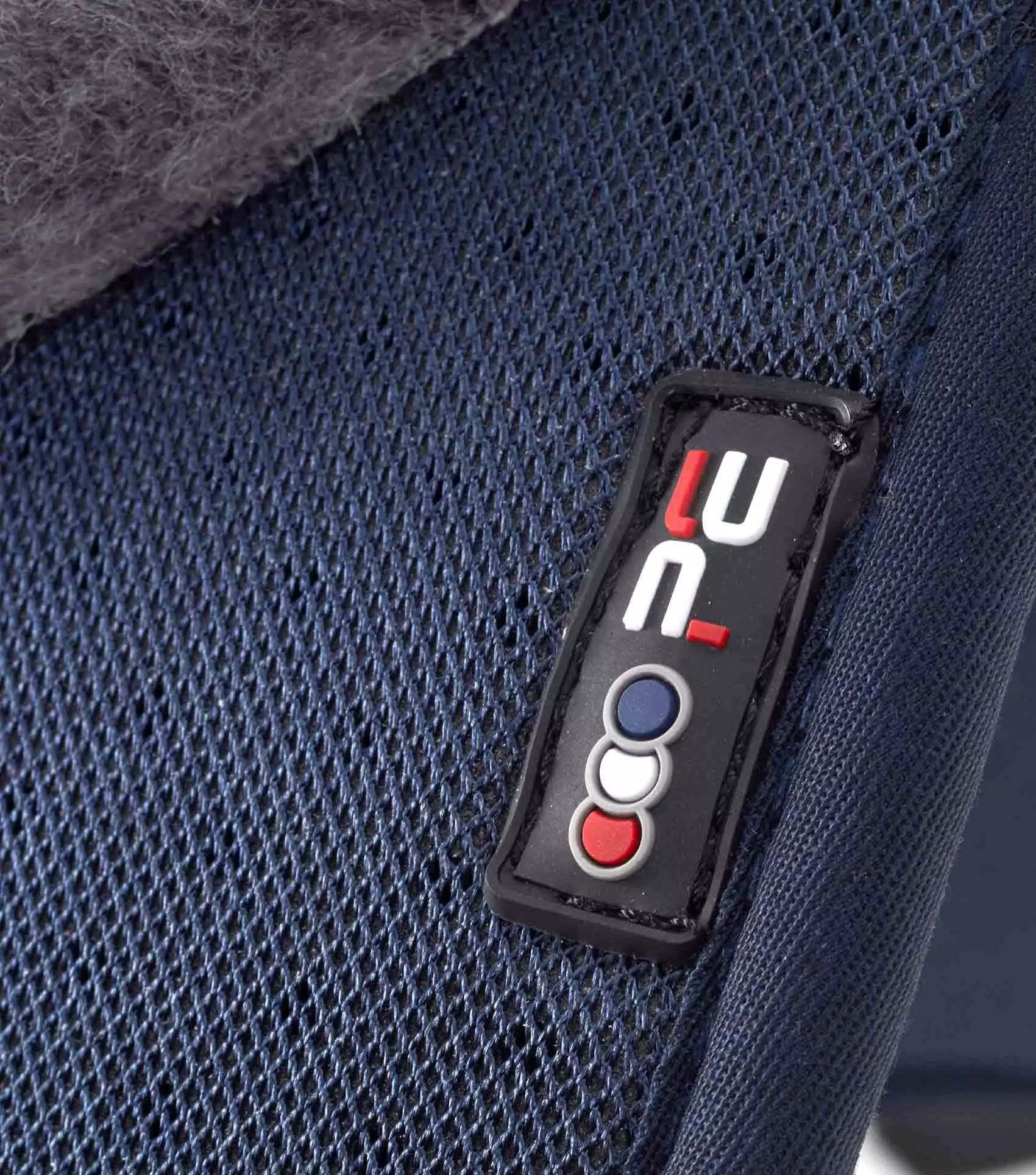 Premier Equine Close Contact Airtechnology Shockproof Wool Saddle Pad - GP/Jump Square Navy/Grey Wool - Image 4