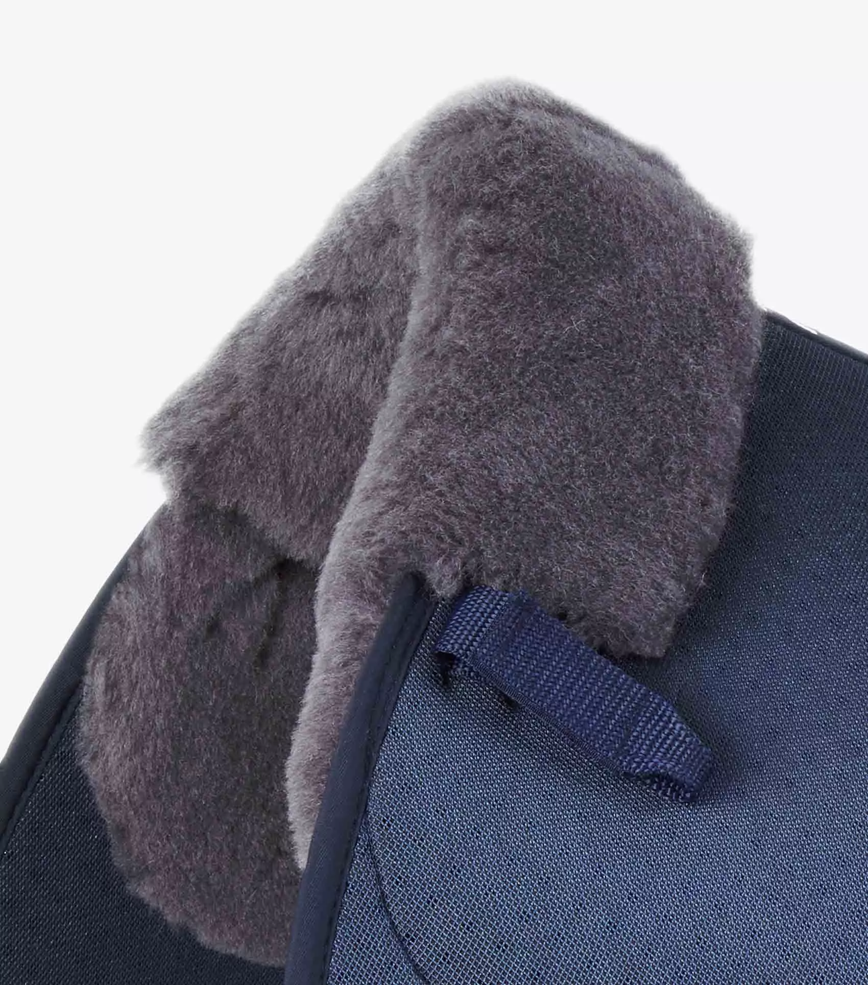 Premier Equine Close Contact Airtechnology Shockproof Wool Saddle Pad - GP/Jump Square Navy/Grey Wool - Image 5