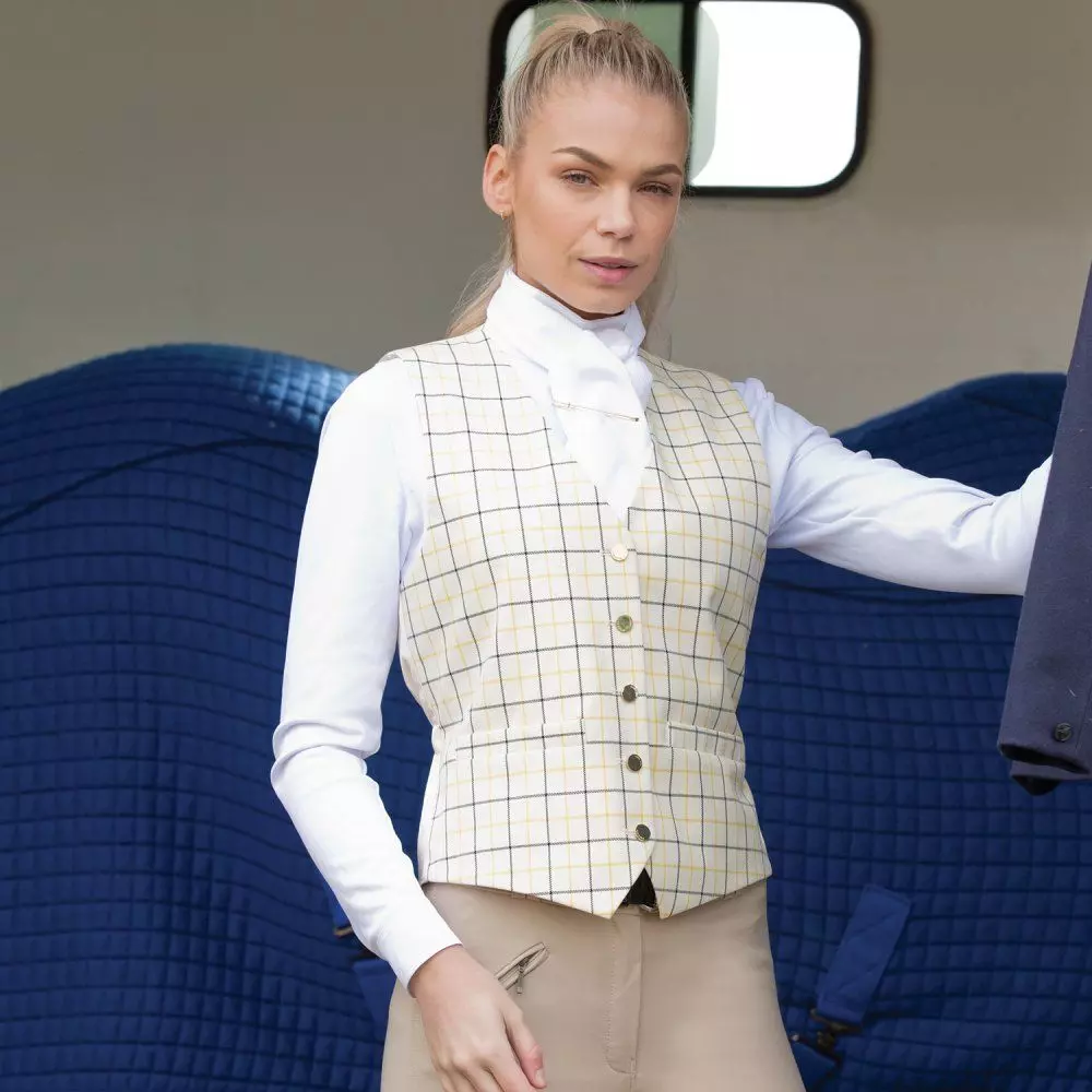 Equetech Classic Tattersall Check Waistcoat - Image 19