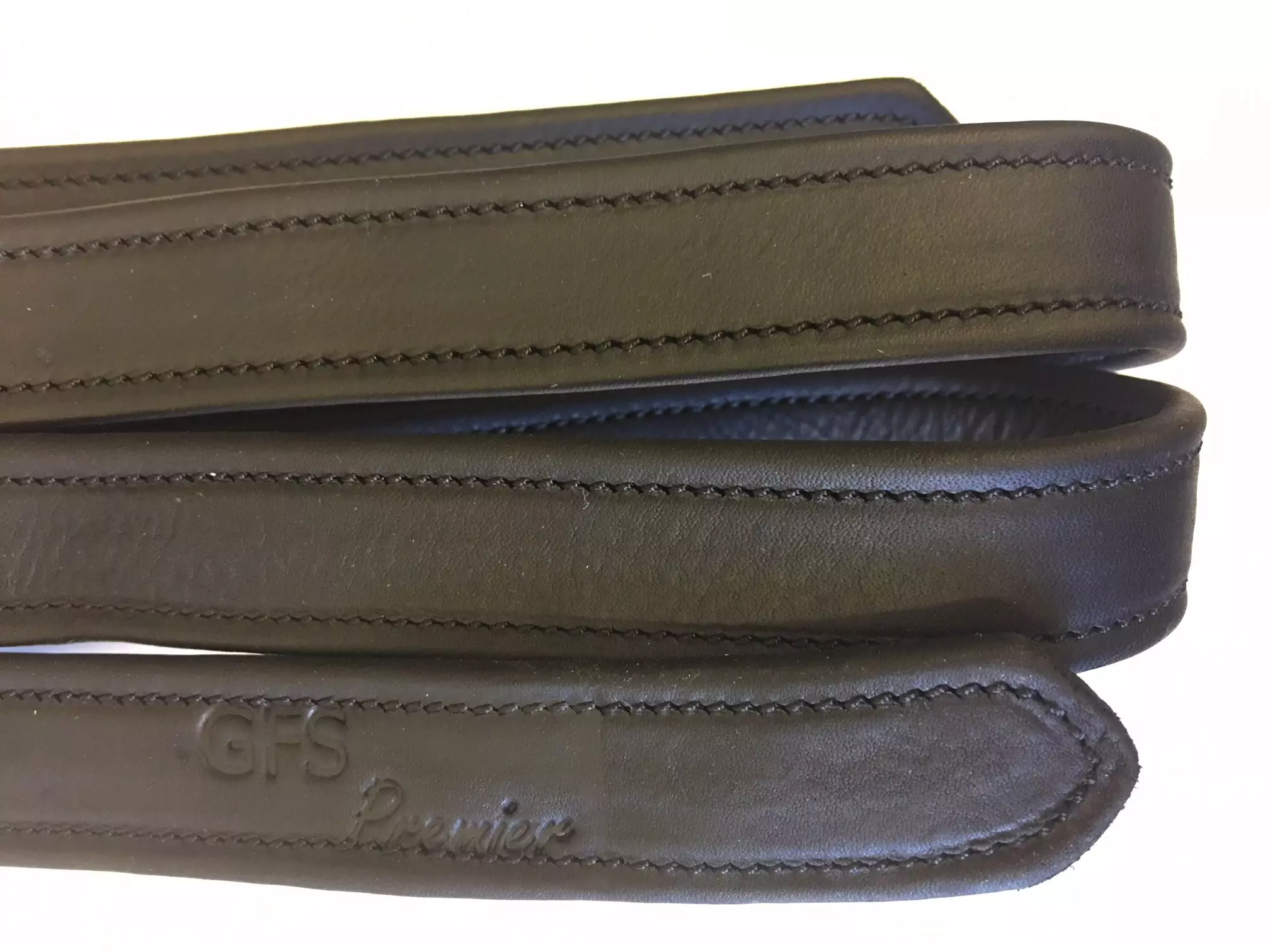 GFS Premier Stirrup Leathers With Tone On Tone Stitching - Image 6