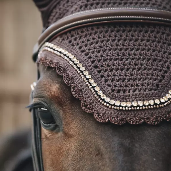 Kentucky Horsewear Kentucky Fly Veil Wellington Stone And Pearl Soundless