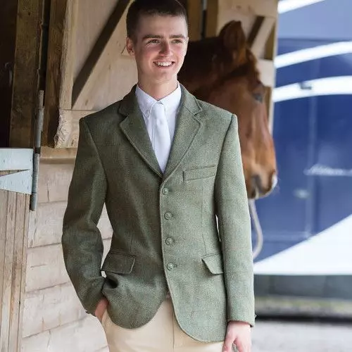 Equetech Boys Claydon Tweed Riding Jacket - Image 4
