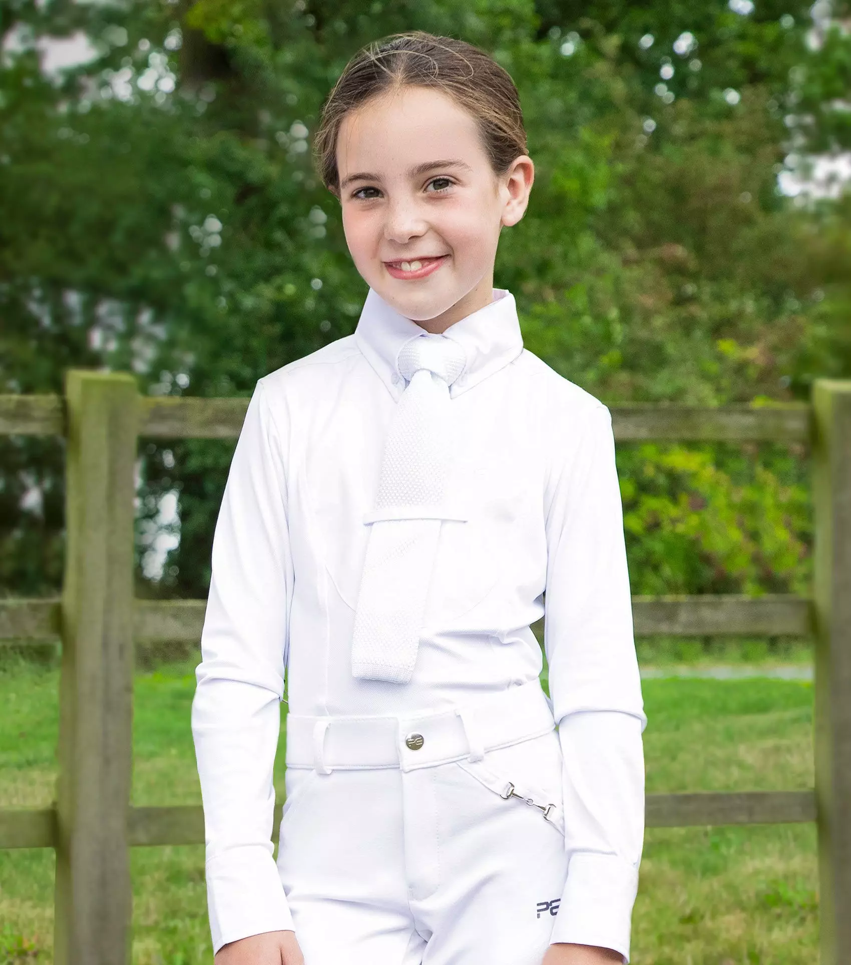 Premier Equine Tessa Girls Long Sleeve Show Shirt - Image 7