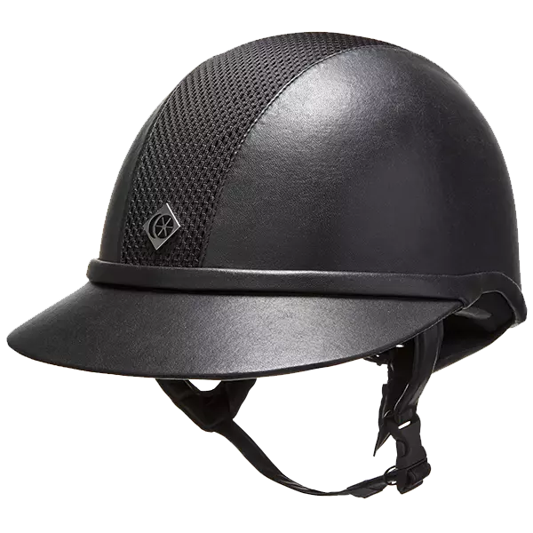 Charles Owen SP8 Plus Leather Look Riding Hat - Image 3