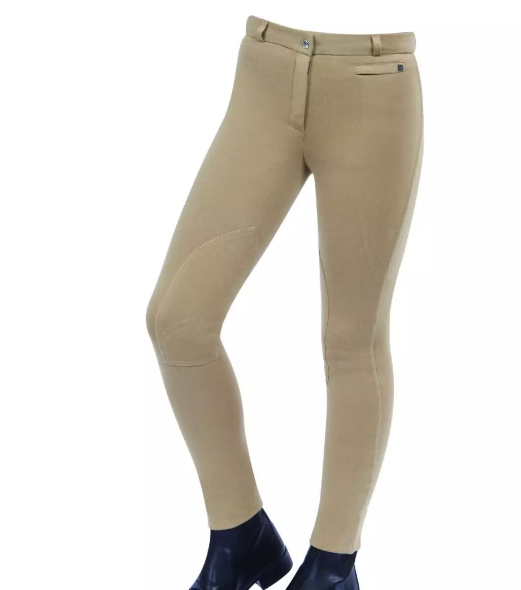Dublin Supa-Fit Zip Up Knee Patch Jodhpurs Childs - Image 10