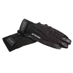 Equetech Storm Waterproof Riding Gloves - Black